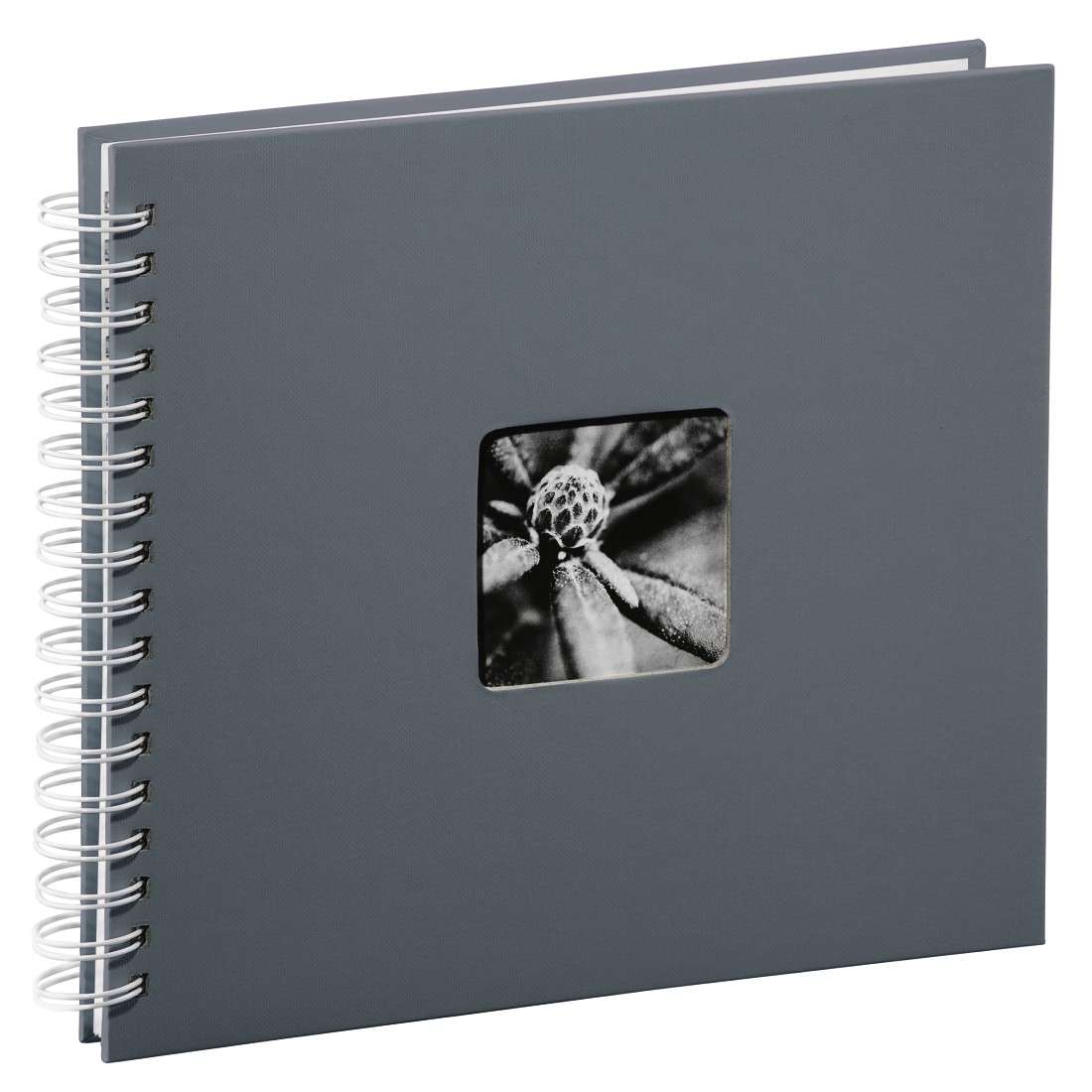 50 weiße Art, Seiten, 28x24 00002112 Spiral-Album cm, Fine | Grau
