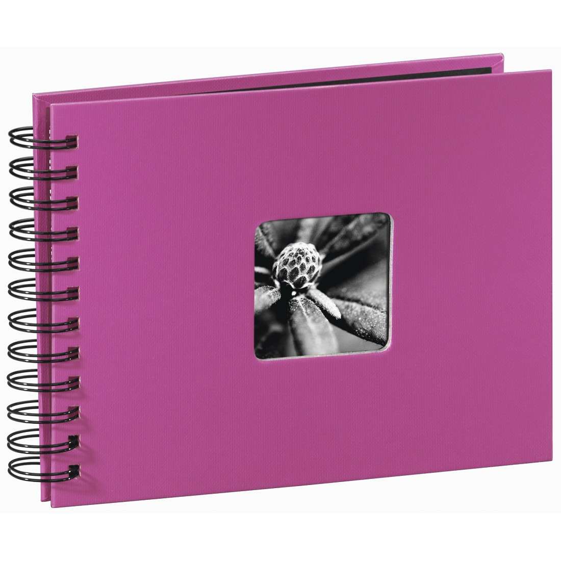 Spiral-Album Fine Art, 24x17 cm, 50 schwarze Seiten, Pink | 00113674