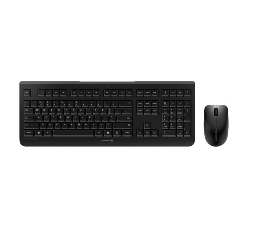CHERRY DW 3000 Tastatur mit Maus Set DE kabellos schwarz
