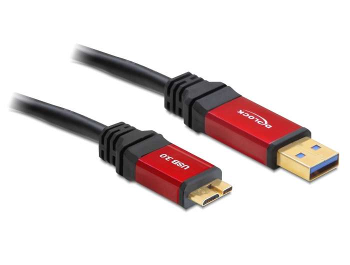 Delock Kabel USB 3.0 Typ-A Stecker > USB 3.0 Typ Micro-B Stecker 5 m Premium