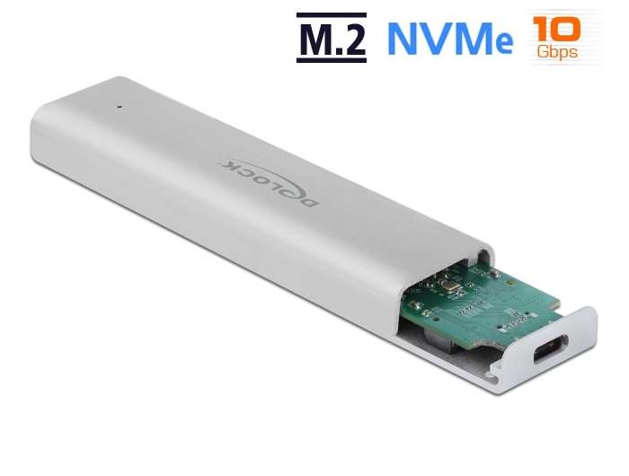 Delock Externes Gehäuse für M.2 NVMe PCIe SSD USB Type-C Buchse