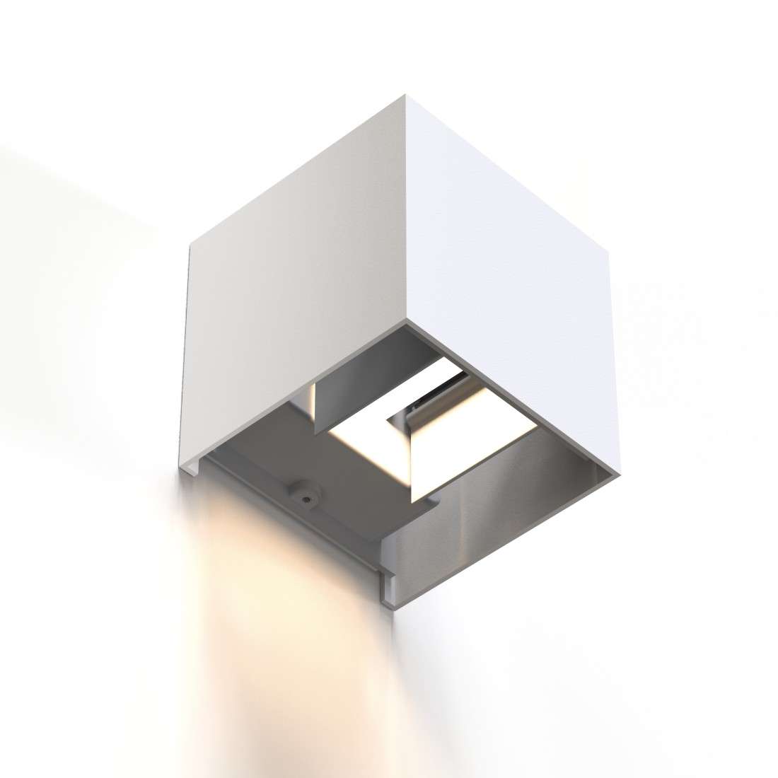 HAMA LED Wandlampe für innen und außen, WLAN, App- u. Sprachsteuerung, Weiß