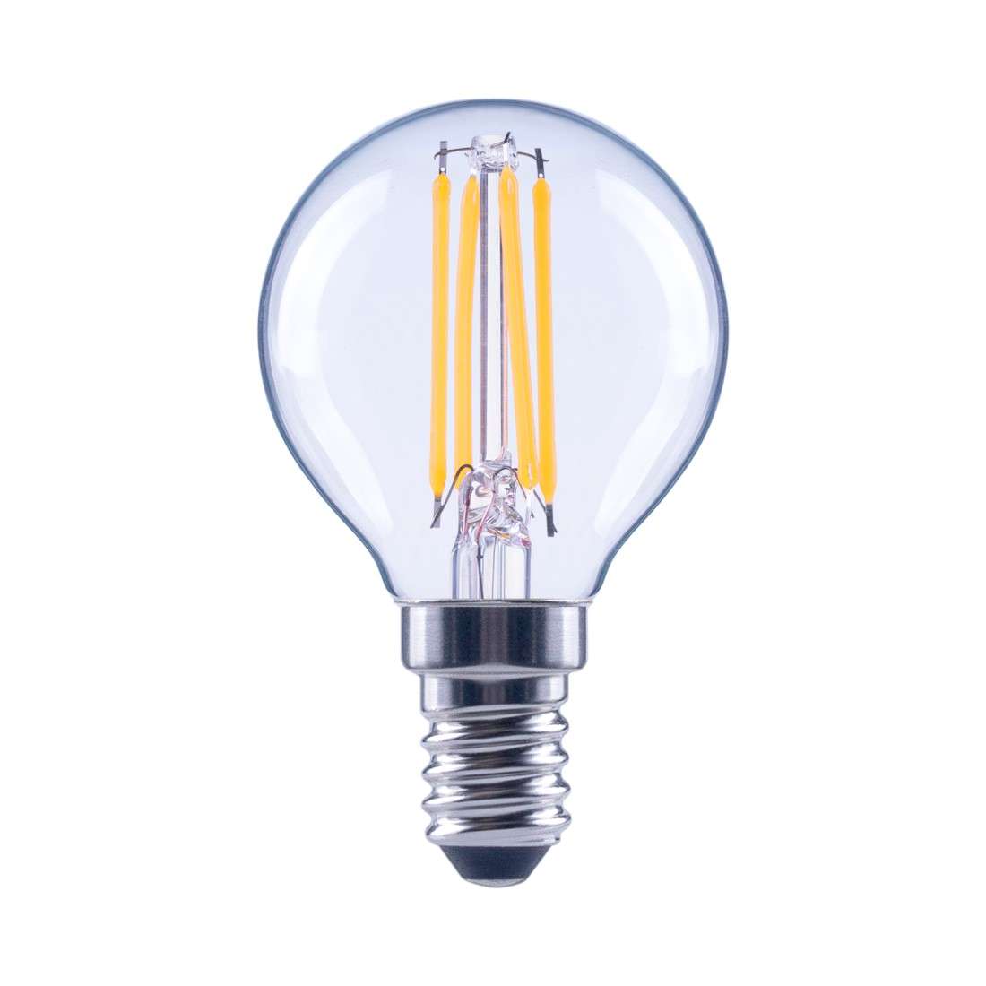 XAVAX LED-Filament, E14, 470lm ersetzt 40W, Tropfenlampe, Warmweiß, klar, dimmbar