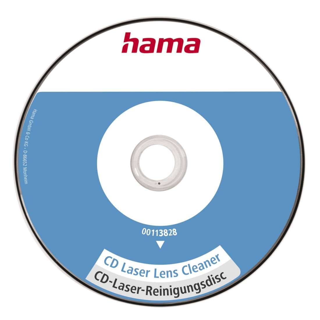 HAMA CD-Laser-Reinigungsdisk, mit Reinigungsflüssigkeit, einzeln verpackt