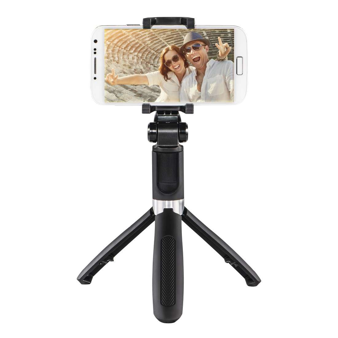 Selfie-Stab Funstand 57, mit Bluetooth®-Fernauslöser, Schwarz