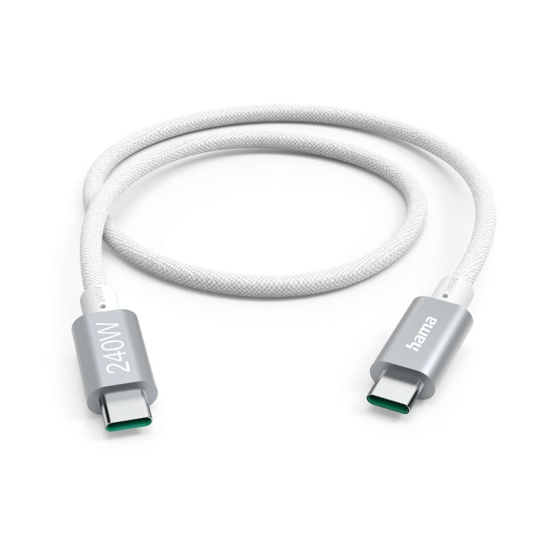 HAMA Ladekabel USB-C - USB-C, 240W, Full-Featured, USB 3.2 Gen1, 5Gbit/s, 1,5m