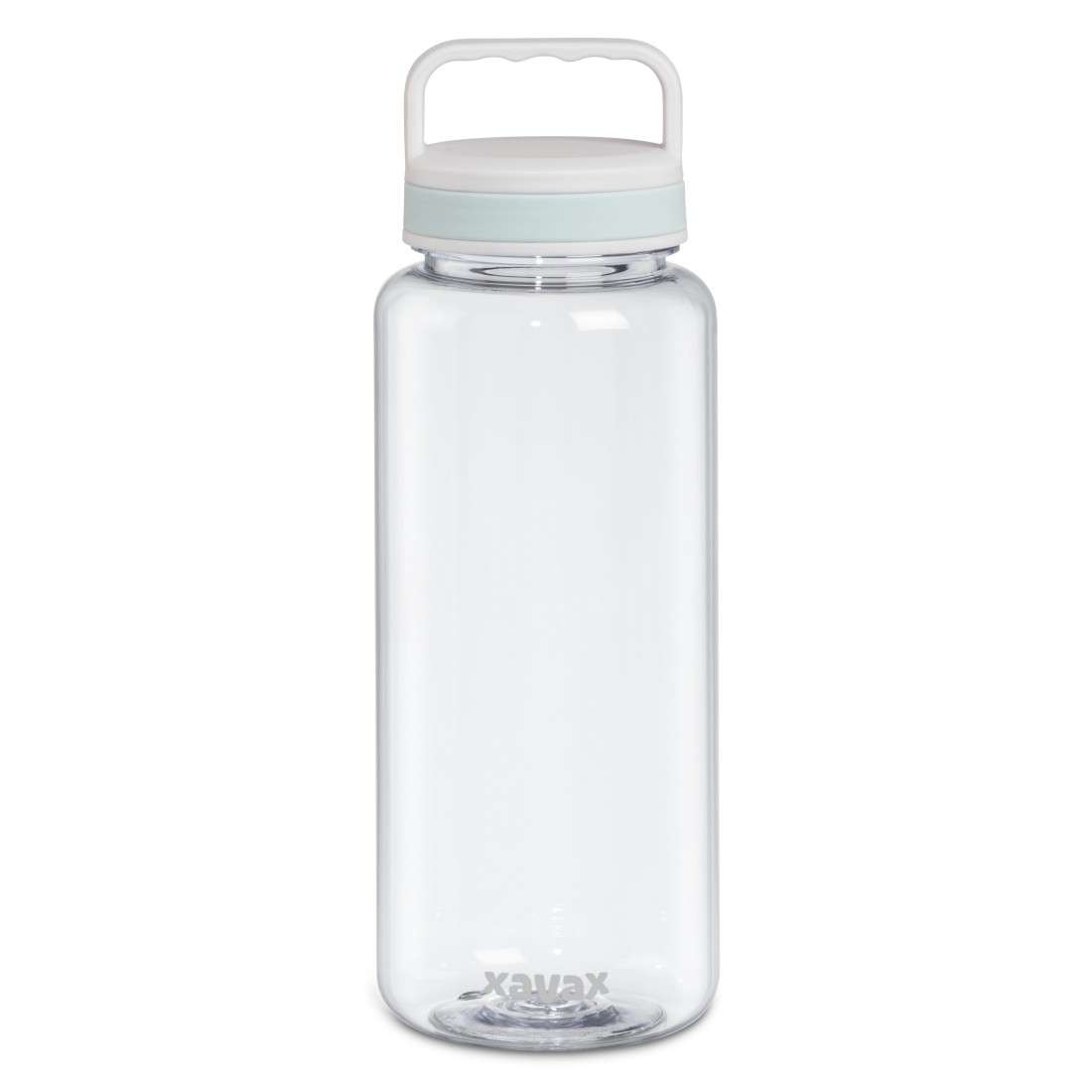 XAVAX Trinkflasche, 1250ml, auslaufsicher, Henkel, Schraubverschluss, Transparent