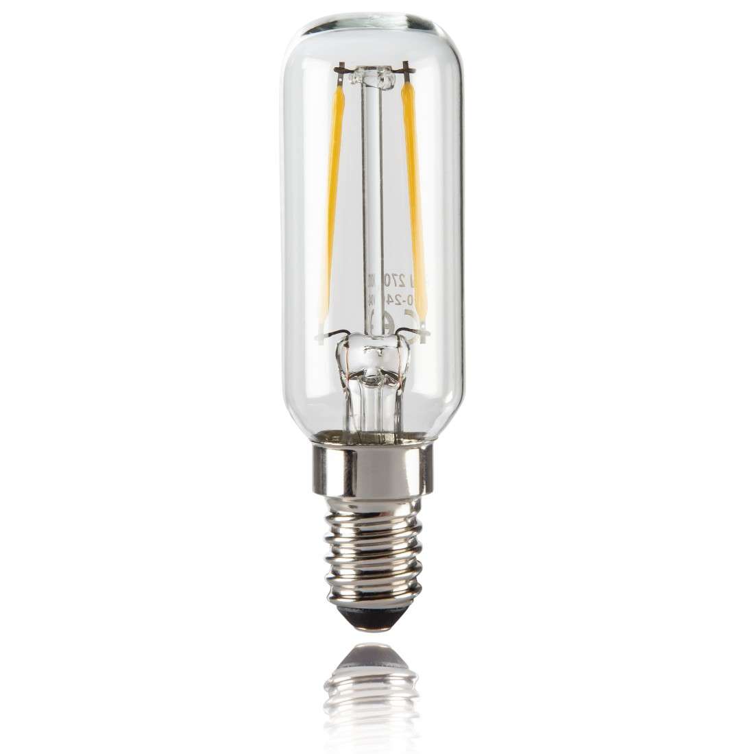 XAVAX LED-Filament, E14, 470lm ersetzt 40W, Röhrenlampe, Kühlschrank/Dunstabzug