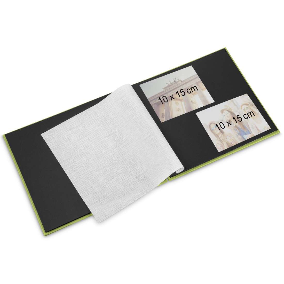 Spiral-Album Fine Art, 28x24 cm, 50 schwarze Seiten, Grau