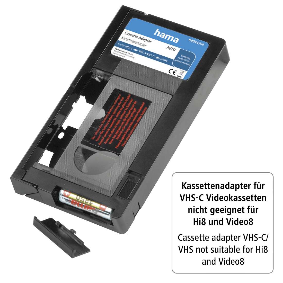 Kassettenadapter VHS-C/VHS Auto