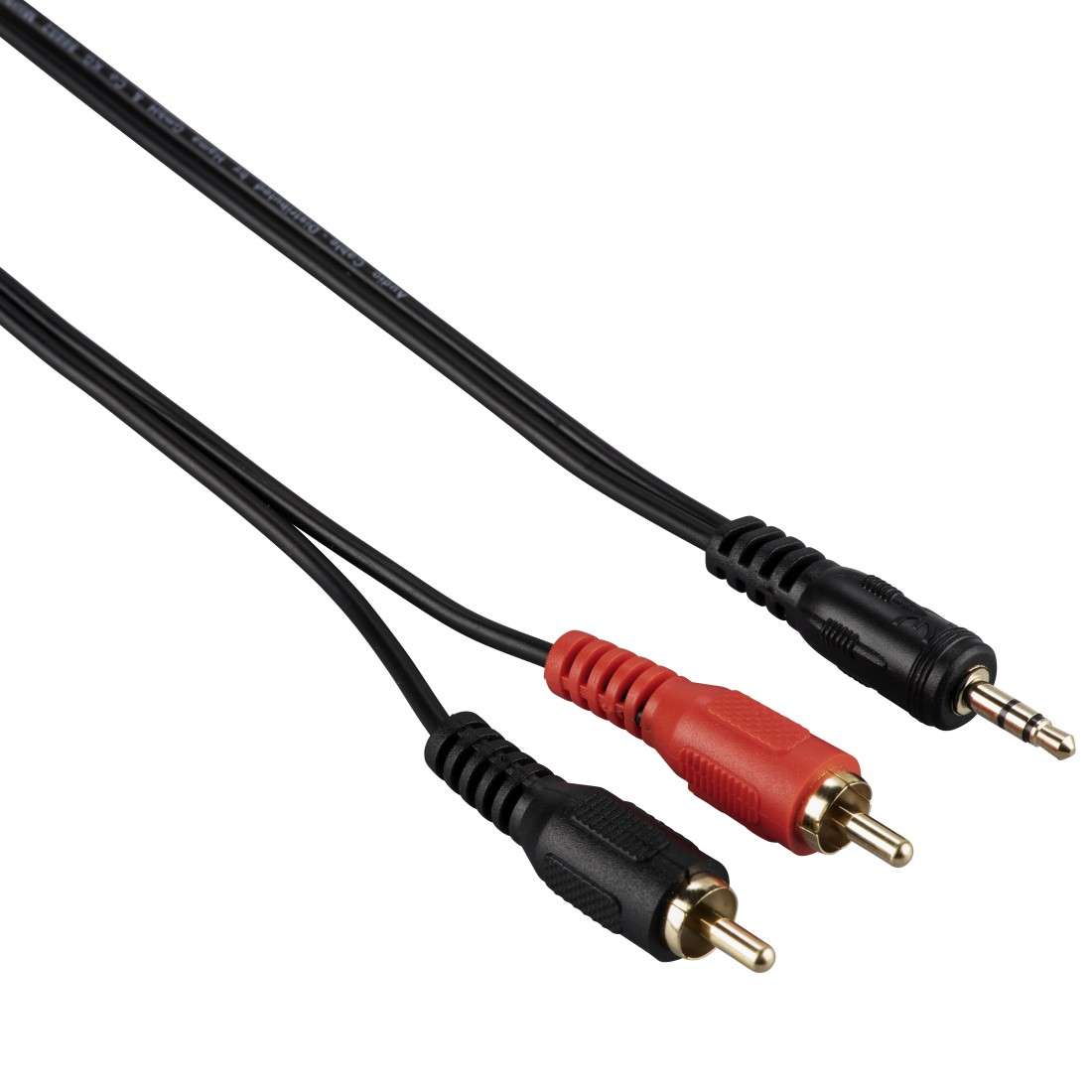 HAMA CLASSIC LINE Audio-Kabel, 3,5-mm-Klinken-Stecker - 2 Cinch-Stecker, vergoldet, 1,5 m