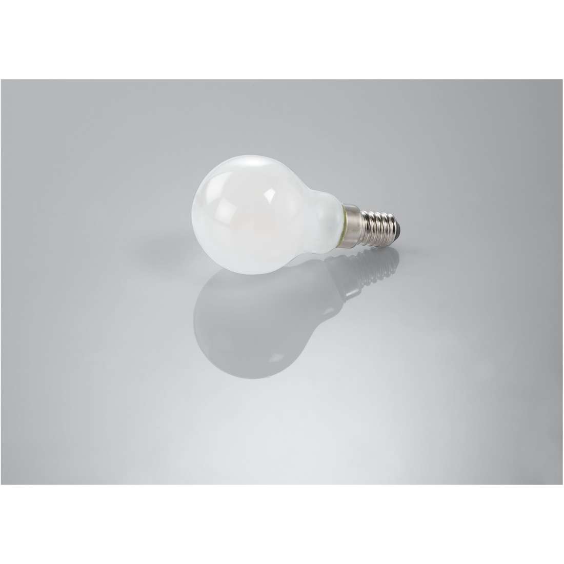 LED-Filament, E14, 470lm ersetzt 40W, Tropfenlampe, matt, Warmweiß
