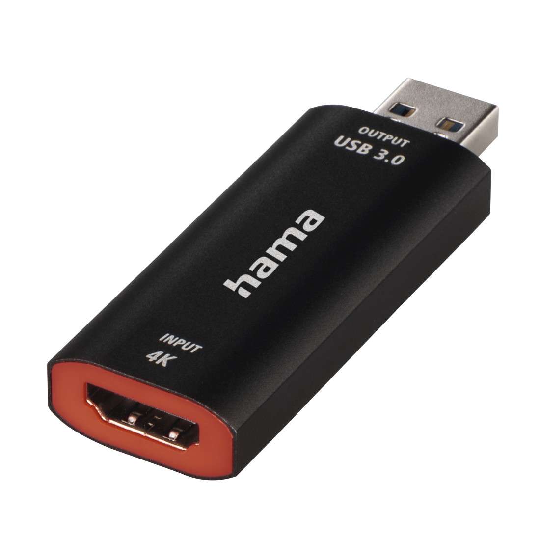 HAMA Video-Aufnahme-Stick, USB-Stecker - HDMI™-Buchse, 4K