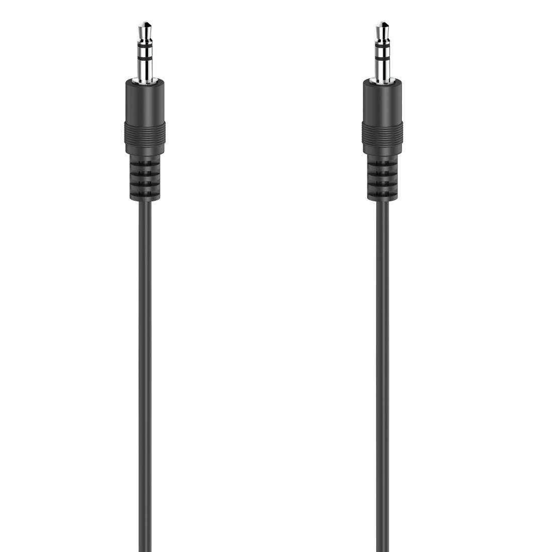 HAMA Audio-Kabel, 3,5-mm-Klinken-St. - 3,5-mm-Klinken-St., Stereo, 0,5 m