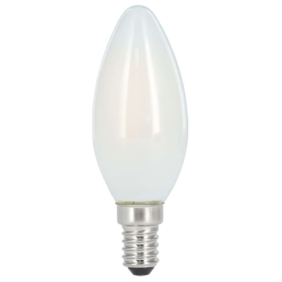 XAVAX LED-Filament, E14, 470lm ersetzt 40W, Kerzenlampe, matt, Warmweiß