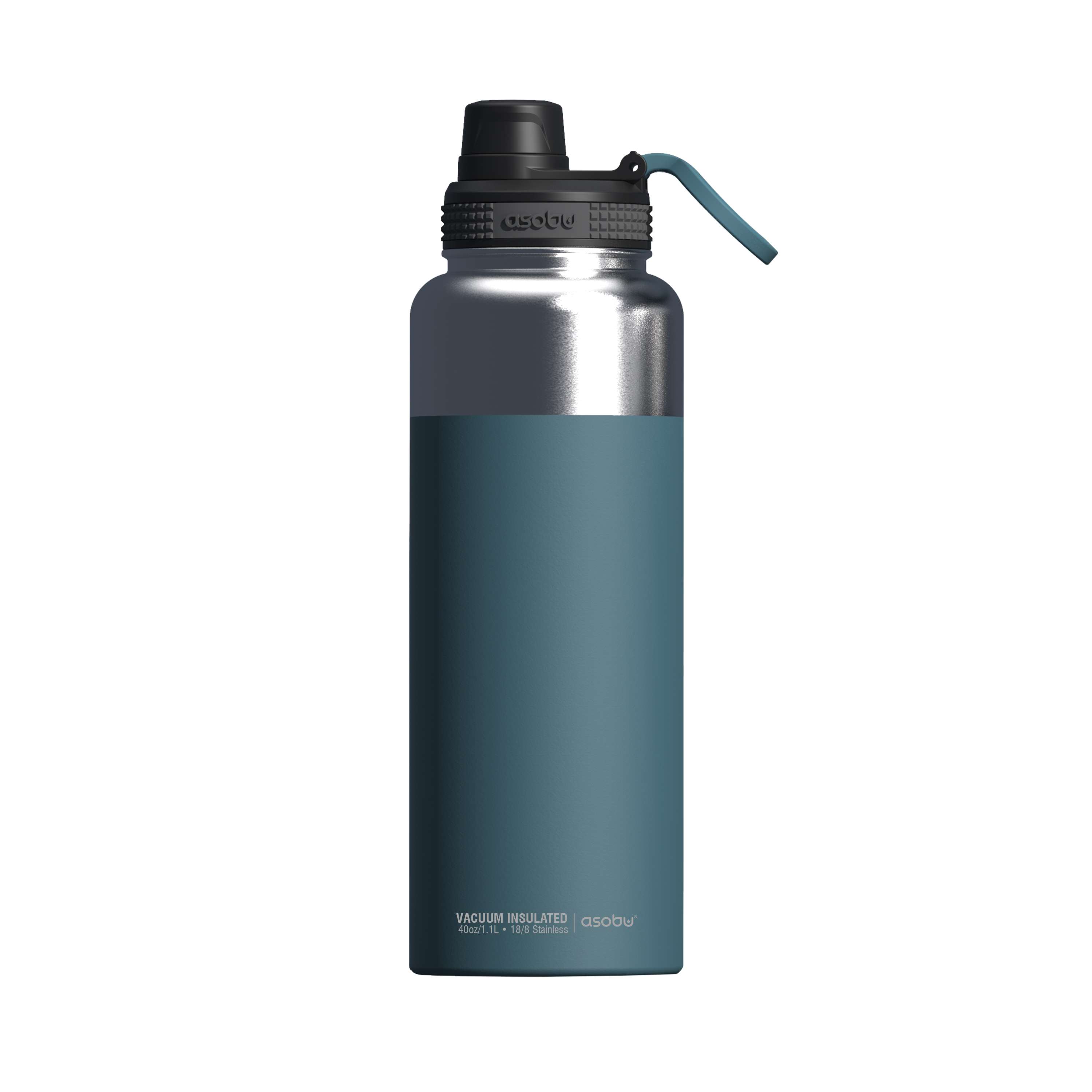 Asobu Isolierte Edelstahl Outdoorflasche Mighty Alpine Flask 1 Liter blau
