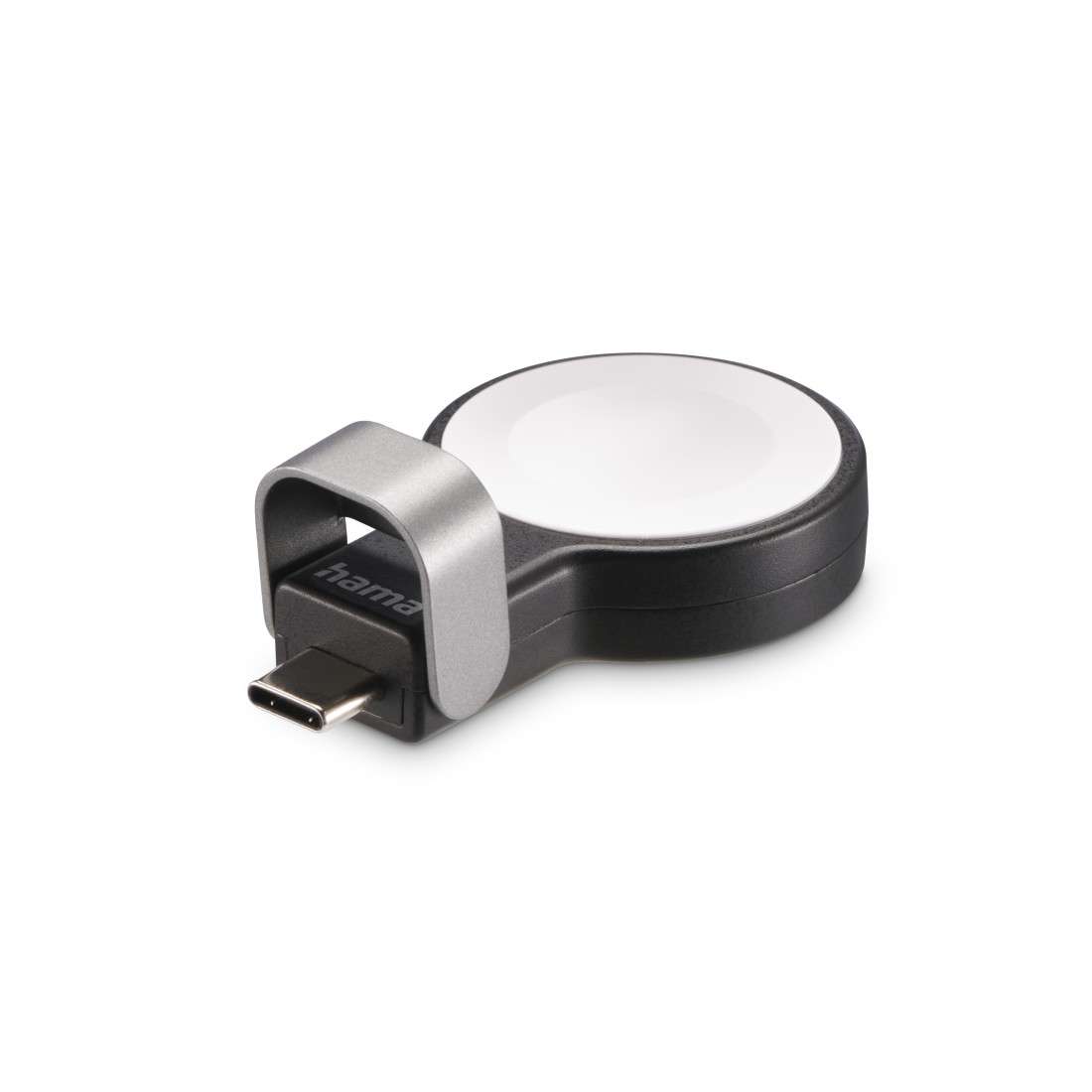 HAMA Apple Watch Ladegerät f. kabelloses Laden, USB-C-Ladestation magnetisch, SW