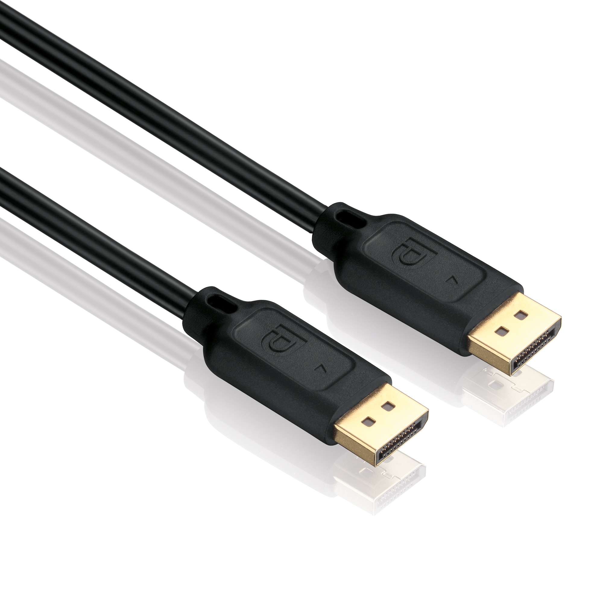 Helos Anschlusskabel, DisplayPort Stecker/Stecker, FULL HD, BASIC, 2,0m, schwarz
