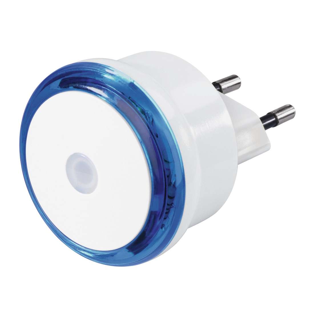 HAMA LED-Nachtlicht Basic mit Stecker, Dämmerungssensor, energiesparend, Blau