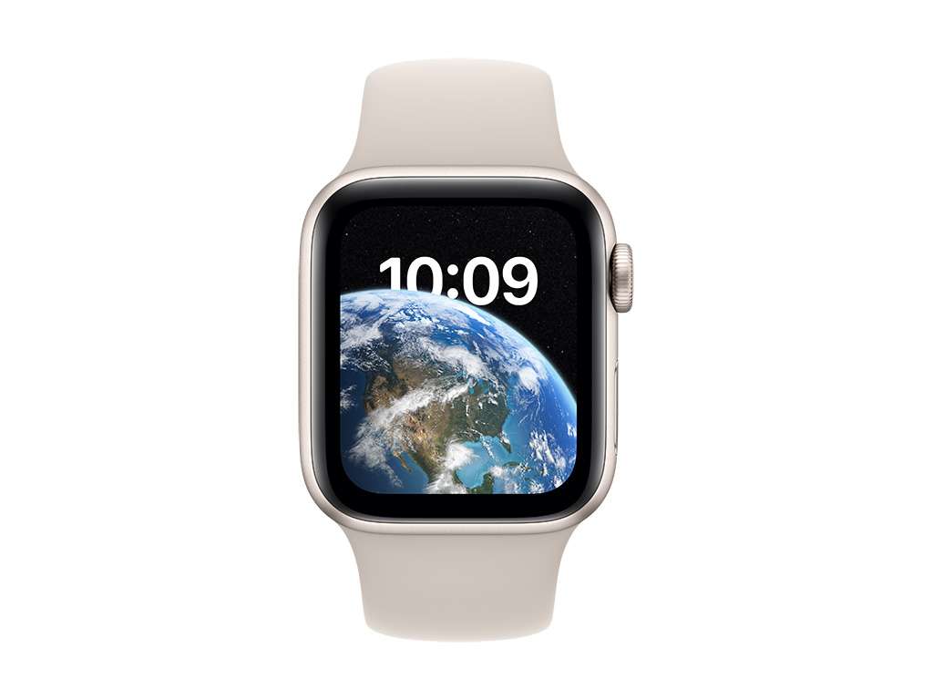 Apple Watch SE Aluminium 40mm Polarstern Sportarmband Polarstern