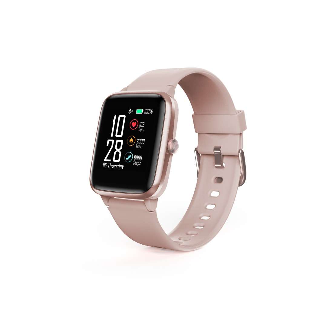 HAMA Smartwatch Fit Watch 5910, GPS, wasserdicht, Herzfrequenz, Kalorien, Rosé