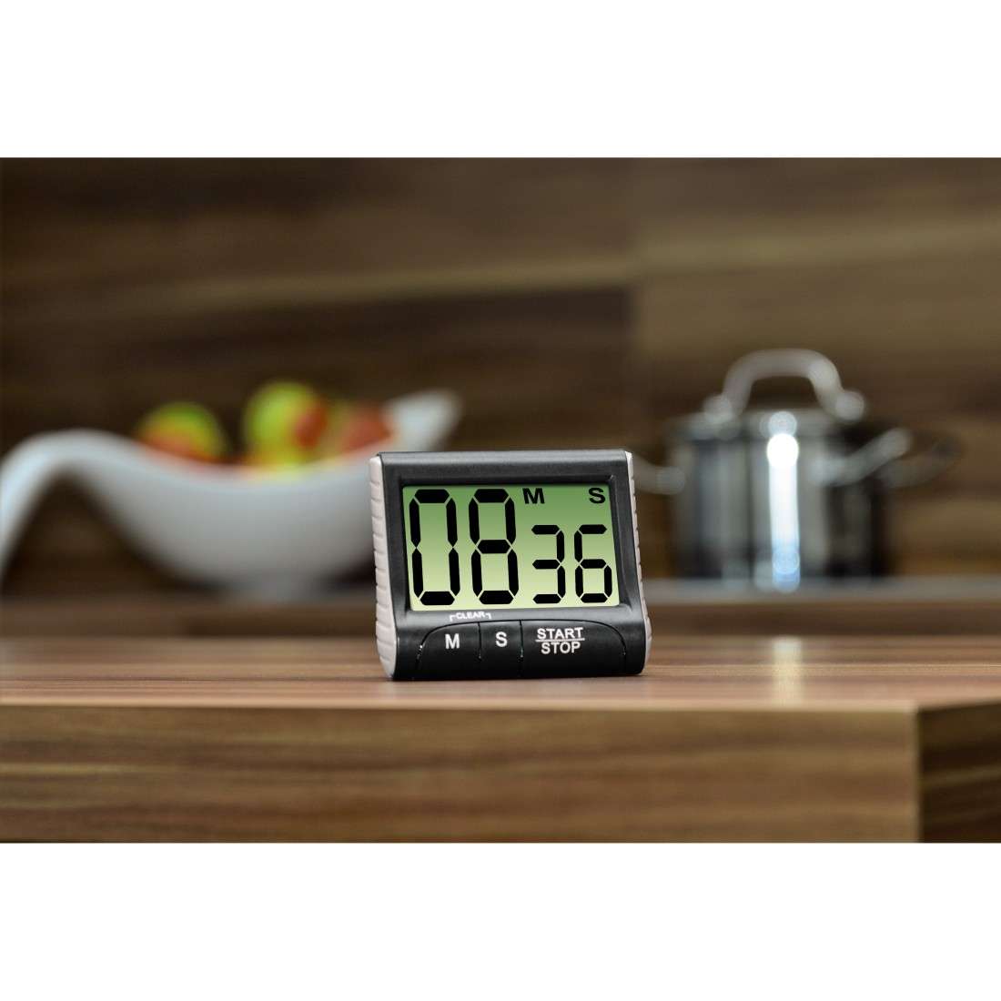 Küchentimer Countdown, digital, Schwarz
