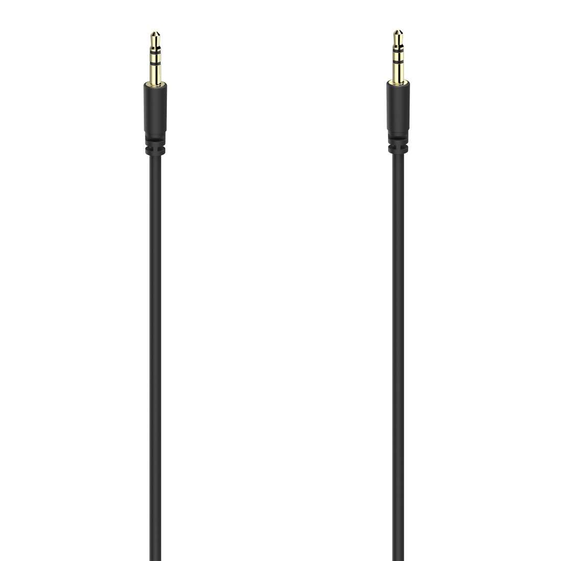 HAMA Audio-Kabel, 3,5-mm-Klinken-St. - St., Stereo, vergoldet, ultradünn, 0,5 m