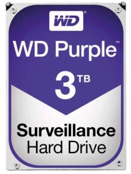 WD Purple Surveillance Festplatte 3,5" 3TB SATA 6 Gb/s