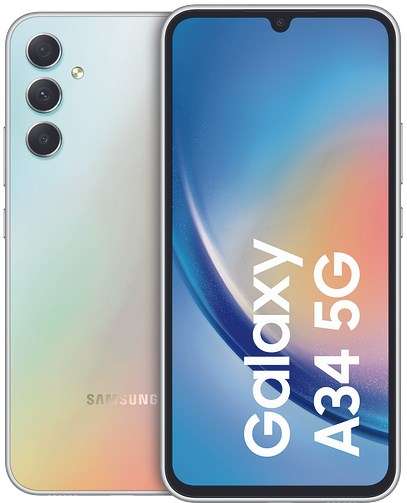 Samsung Galaxy A34 5G 128 GB Awesome Silver EU