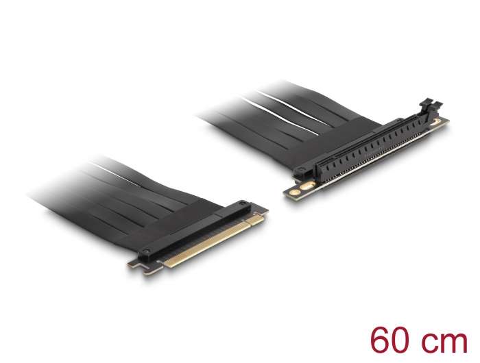 Delock Riser Karte PCI Express x16 Stecker zu x16 Slot 90Ḟ 60 cm