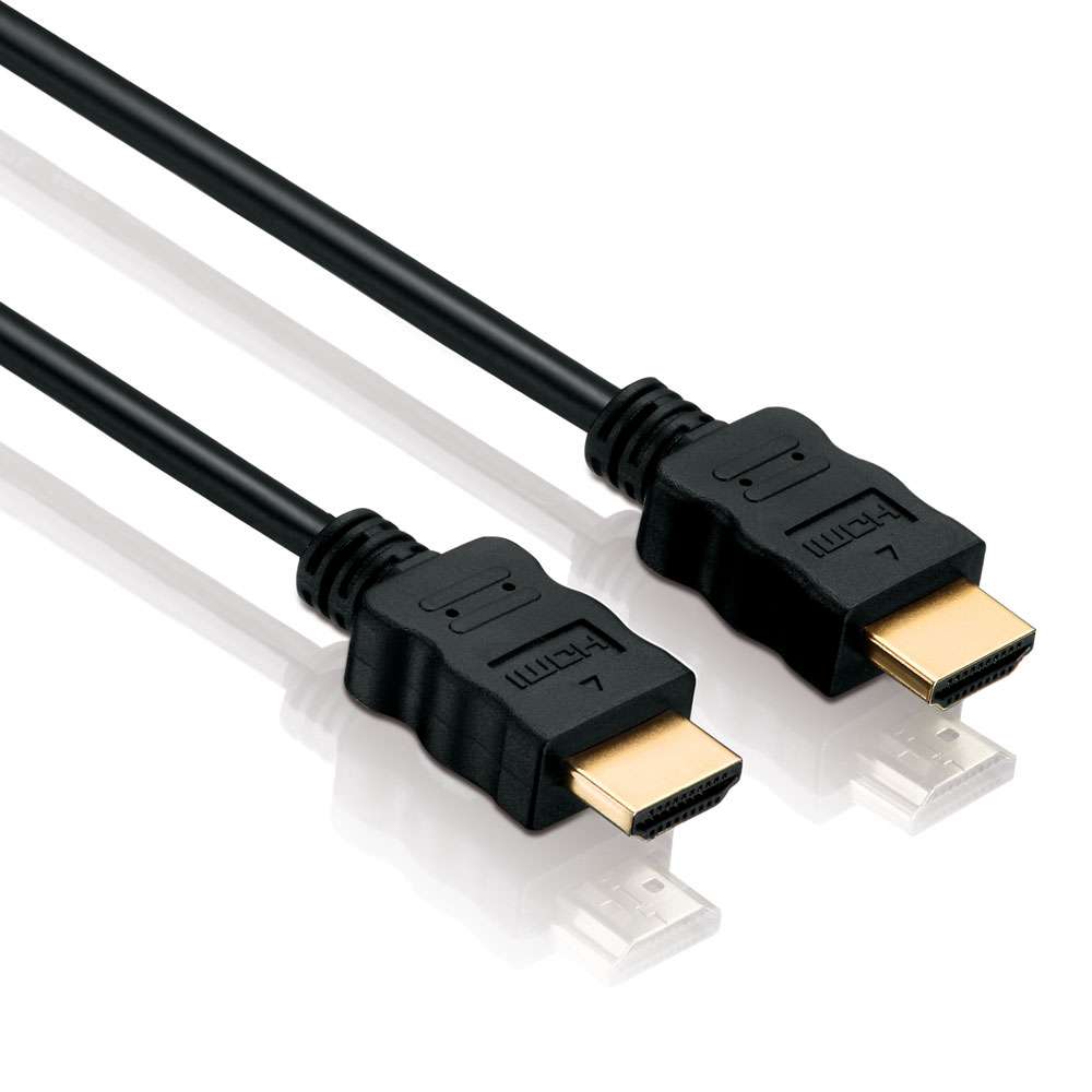 Helos Anschlusskabel, HDMI Stecker/Stecker, FULL HD, BASIC, 5,0m, schwarz