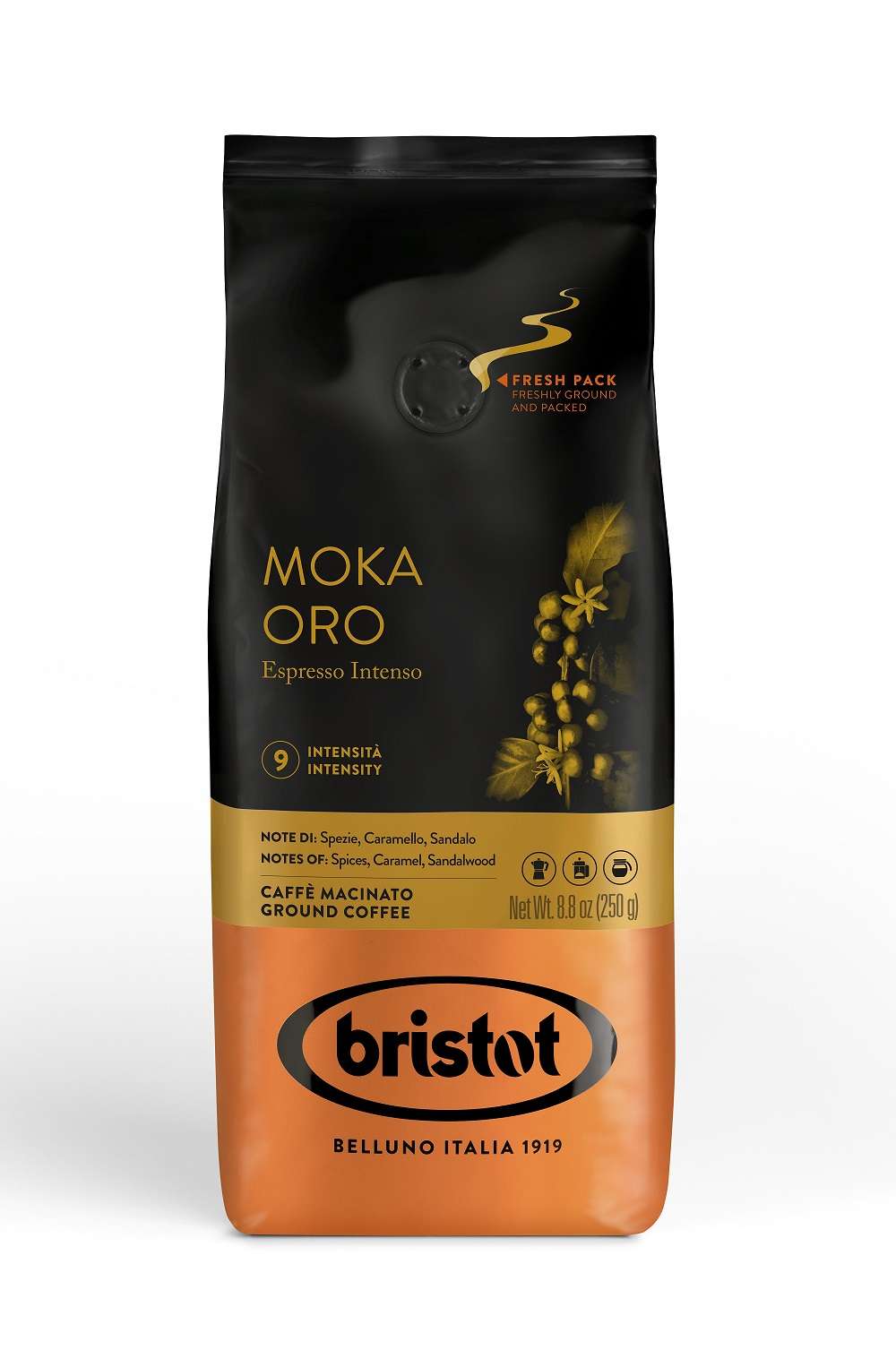 Bristot Moka Oro 250g Kaffee gemahlen