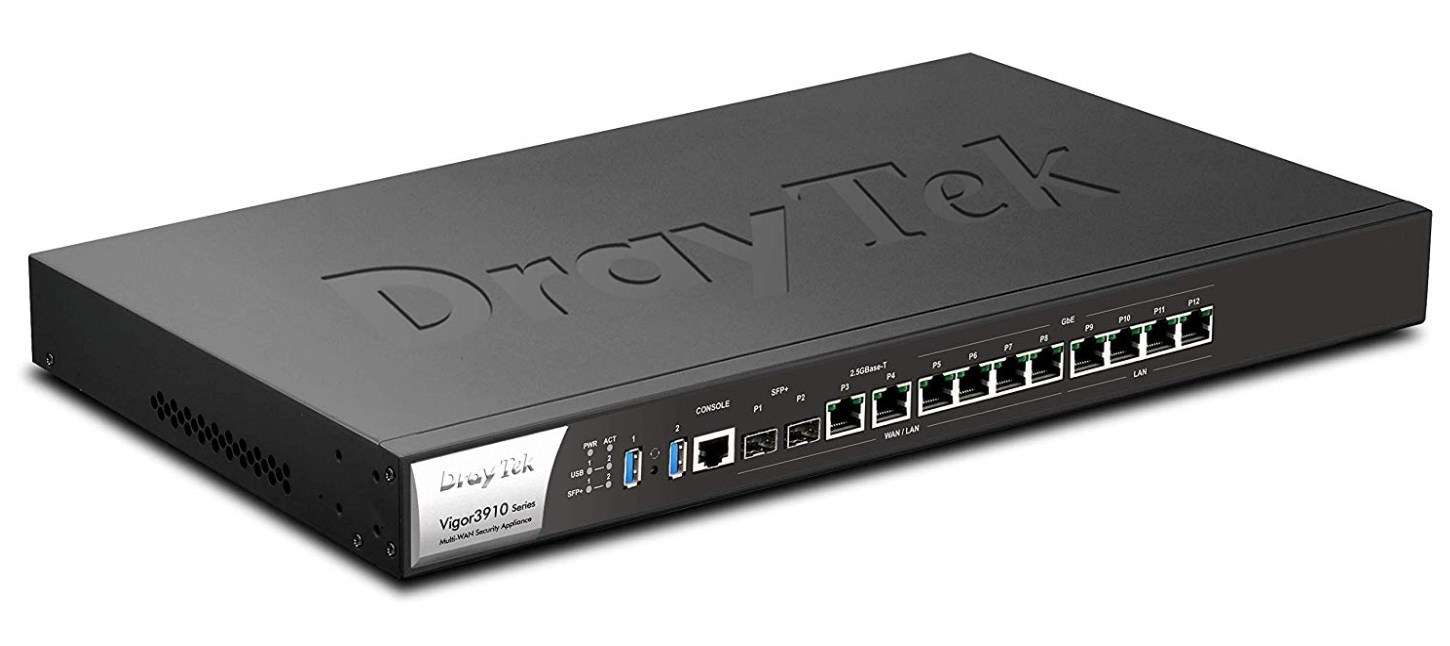 DrayTek Vigor 3910 10G Enterprise Level High-Performance VPN Concentrator