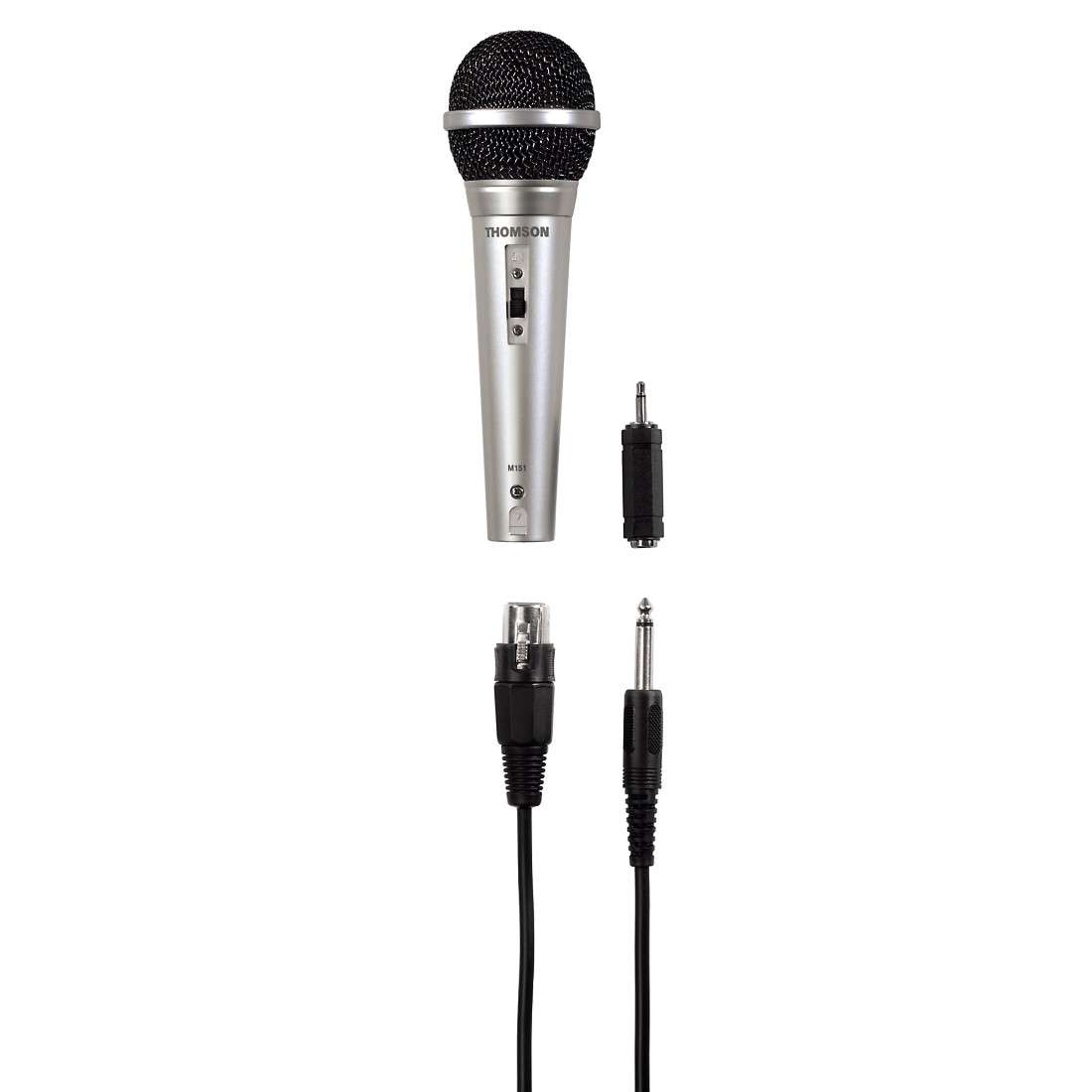 THOMSON (LIZENZMARKE) M151 Dynamisches Mikrofon mit XLR-Stecker, Karaoke