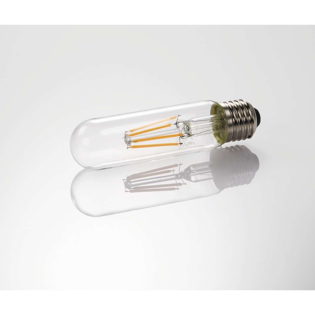 LED-Filament, E27, 470lm ersetzt 40W, T32 Röhrenlampe, Warmweiß, dimmbar