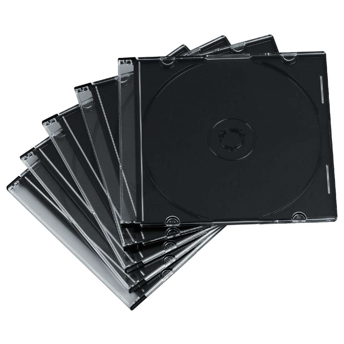 CD-Slim-Box, 20er-Pack, Schwarz, Vorratspack