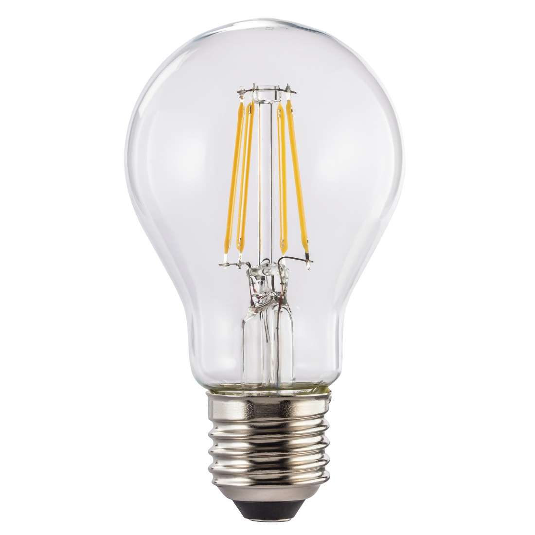 LED-Filament, E27, 470lm ersetzt 40W, Glühlampe, Warmweiß, Klar