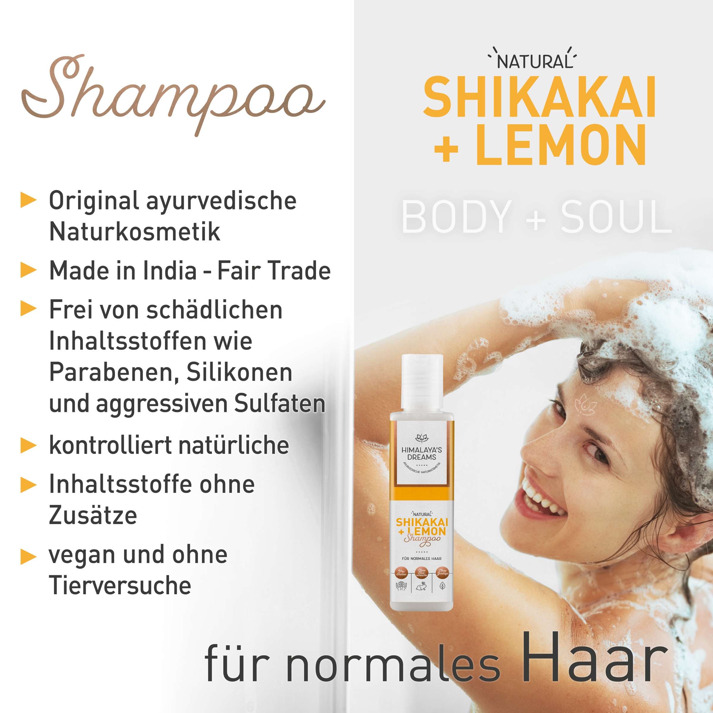 Ayurveda Shampoo Shikakai&Lemon 200ml