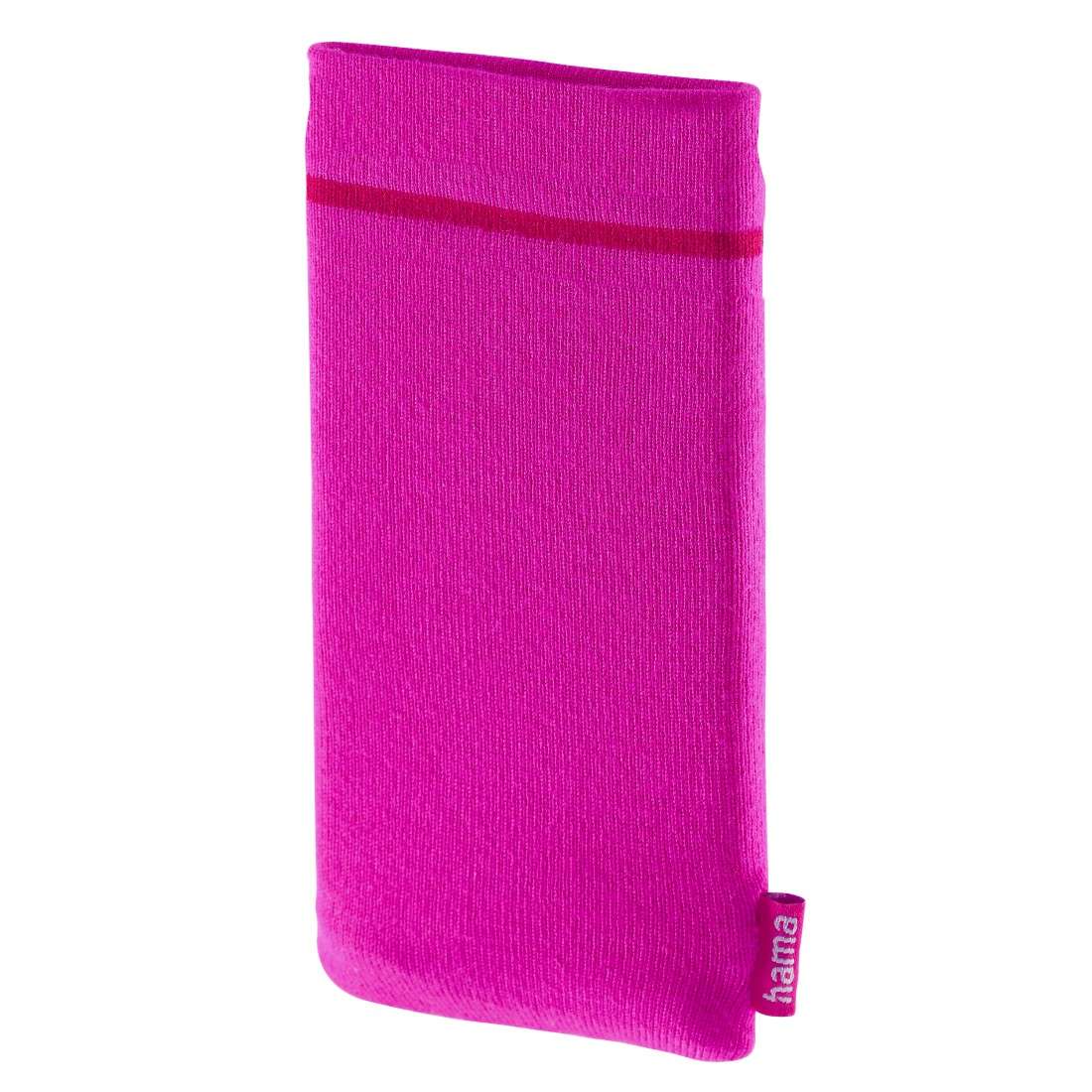 HAMA Handyhülle Socke, universal, Größe 7,0 x 16,0 cm, Pink