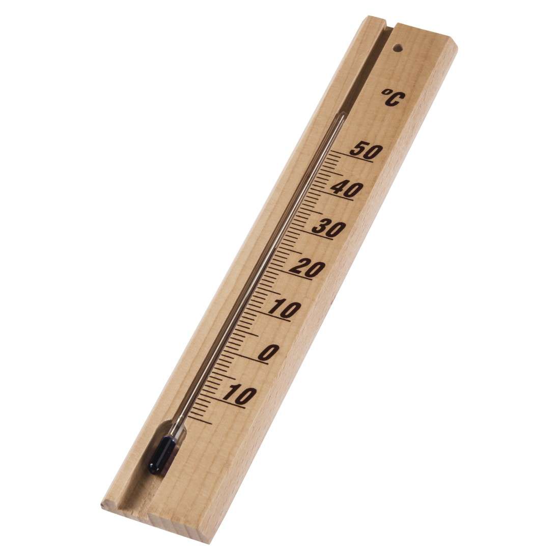 HAMA Thermometer, für innen, Holz, 20 cm, analog