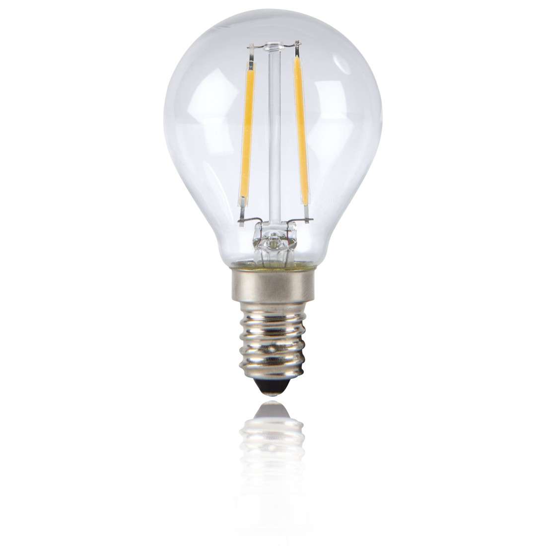 LED-Filament, E14, 250lm ersetzt 25W, Tropfenlampe, Warmweiß