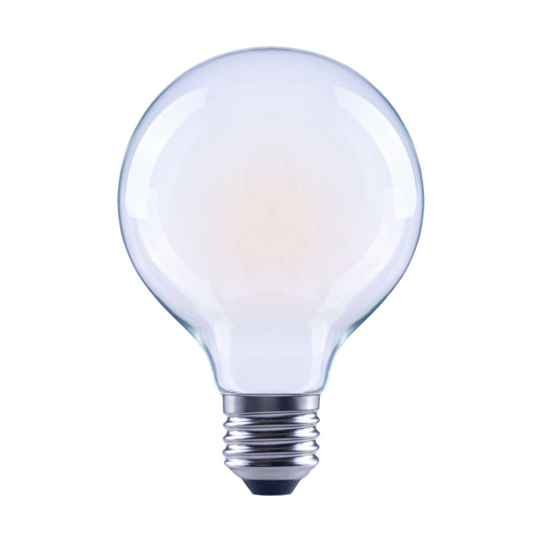 XAVAX LED-Filament, E27, 470lm ersetzt 40W, Globelampe G80, matt, Warmweiß