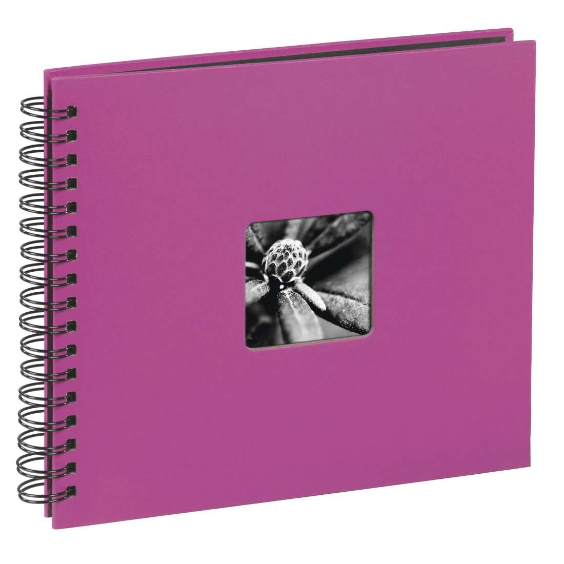 Spiral-Album Fine Art, 36x32 cm, 50 schwarze Seiten, Pink