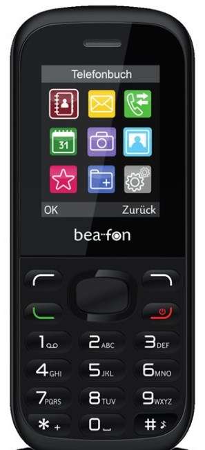 Beafon C70 Classic Line, Handy, schwarz, Dual SIM