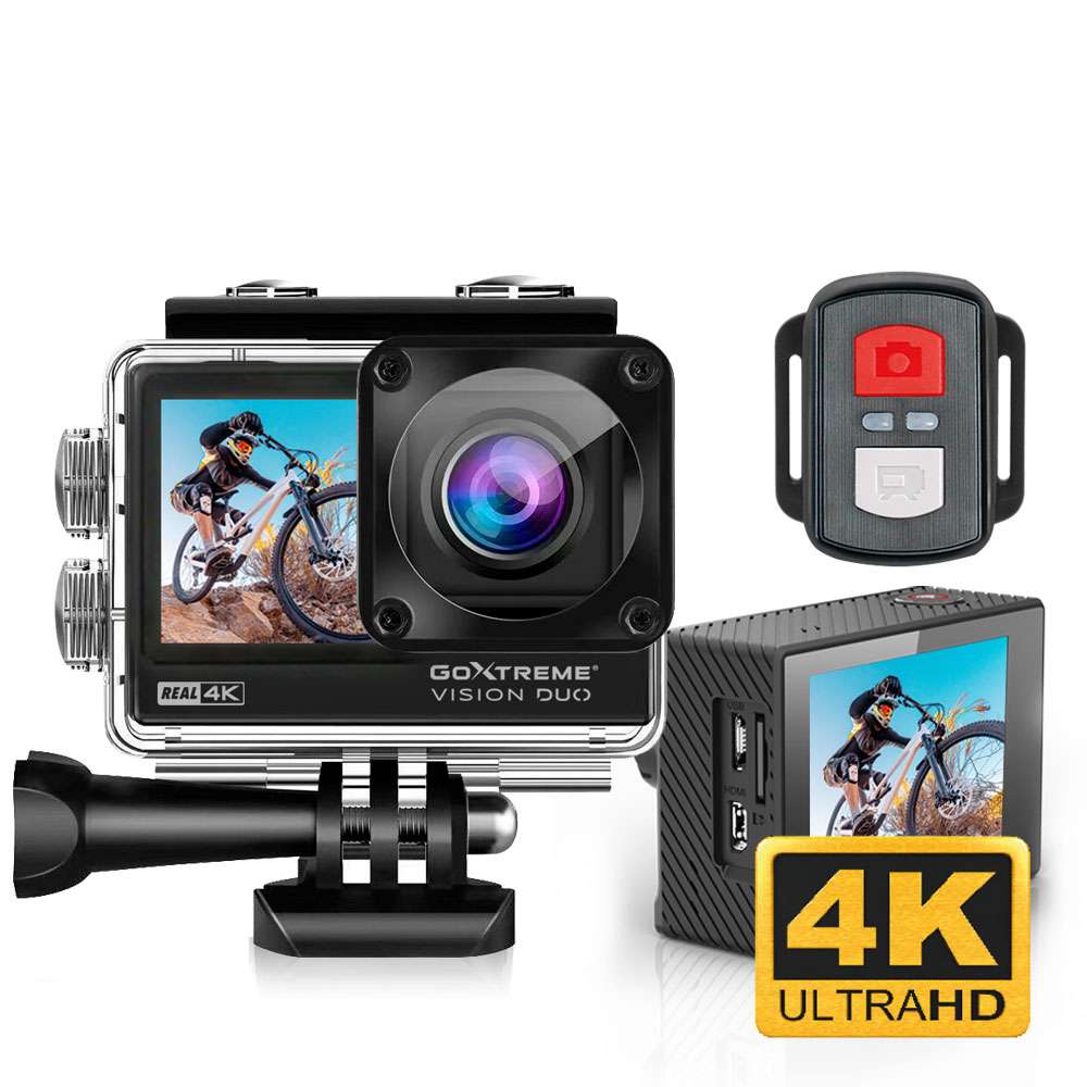 GoXtreme Action-Kamera Vision DUO 4K, 30 fps Auflösung