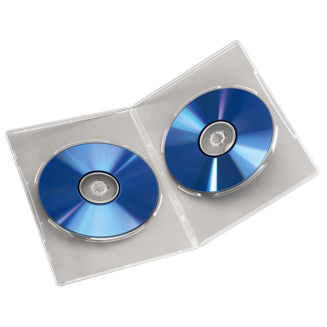 DVD-Doppel-Leerhülle Slim, 5er-Pack, Transparent
