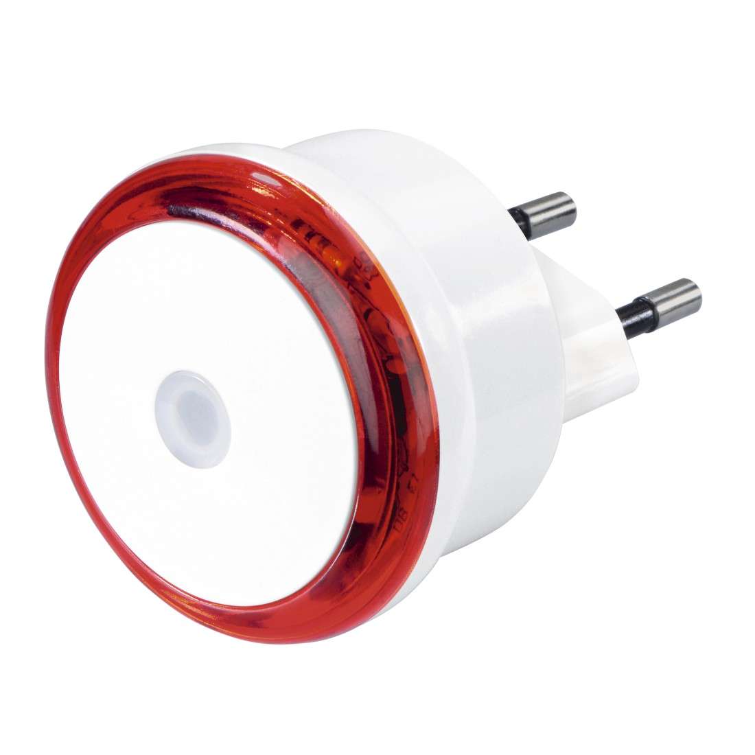 HAMA LED-Nachtlicht Basic mit Stecker, Dämmerungssensor, energiesparend, Rot