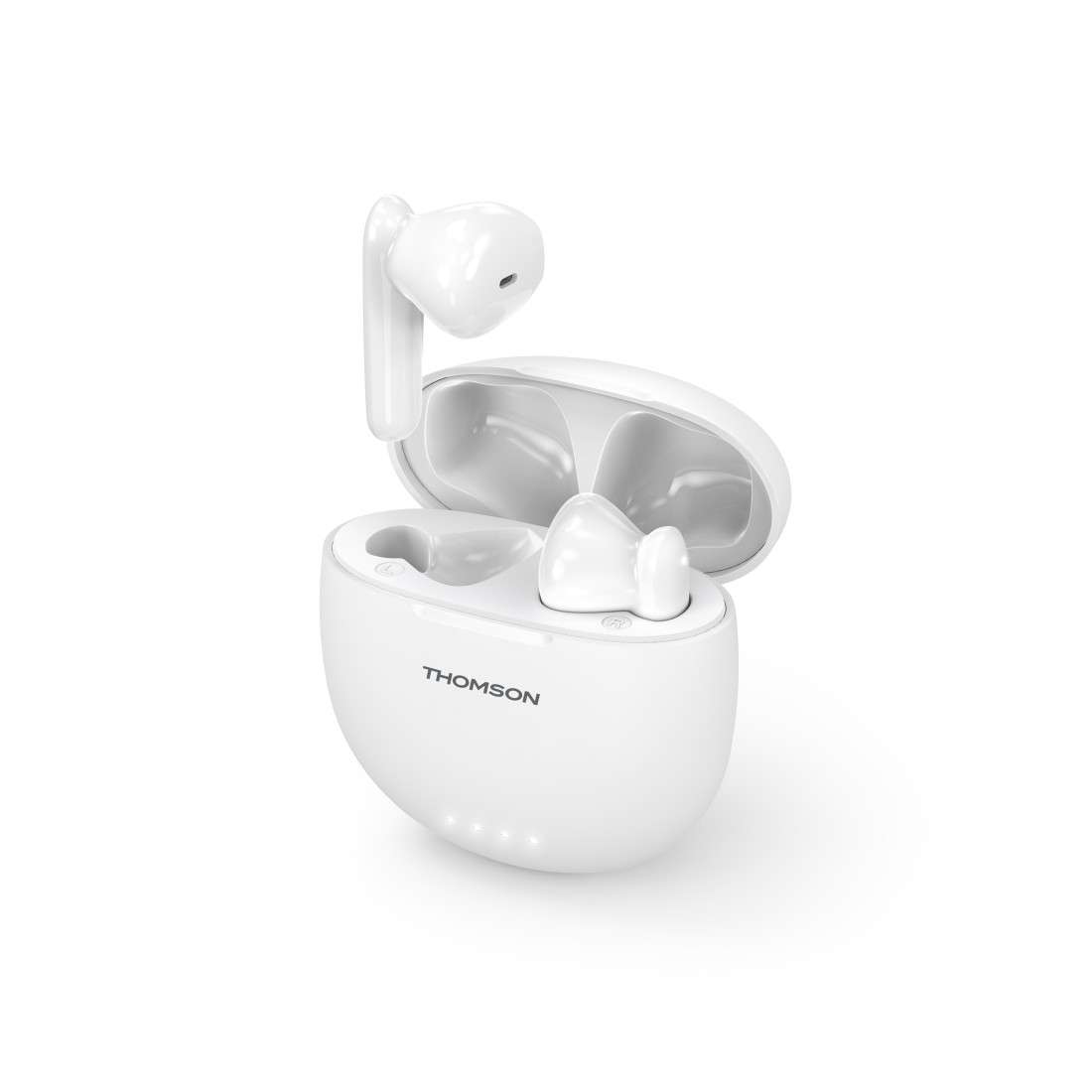 THOMSON (LIZENZMARKE) WEAR77032W Bluetooth®-Kopfhörer, Earbuds, TWS, Mikrofon, Weiß