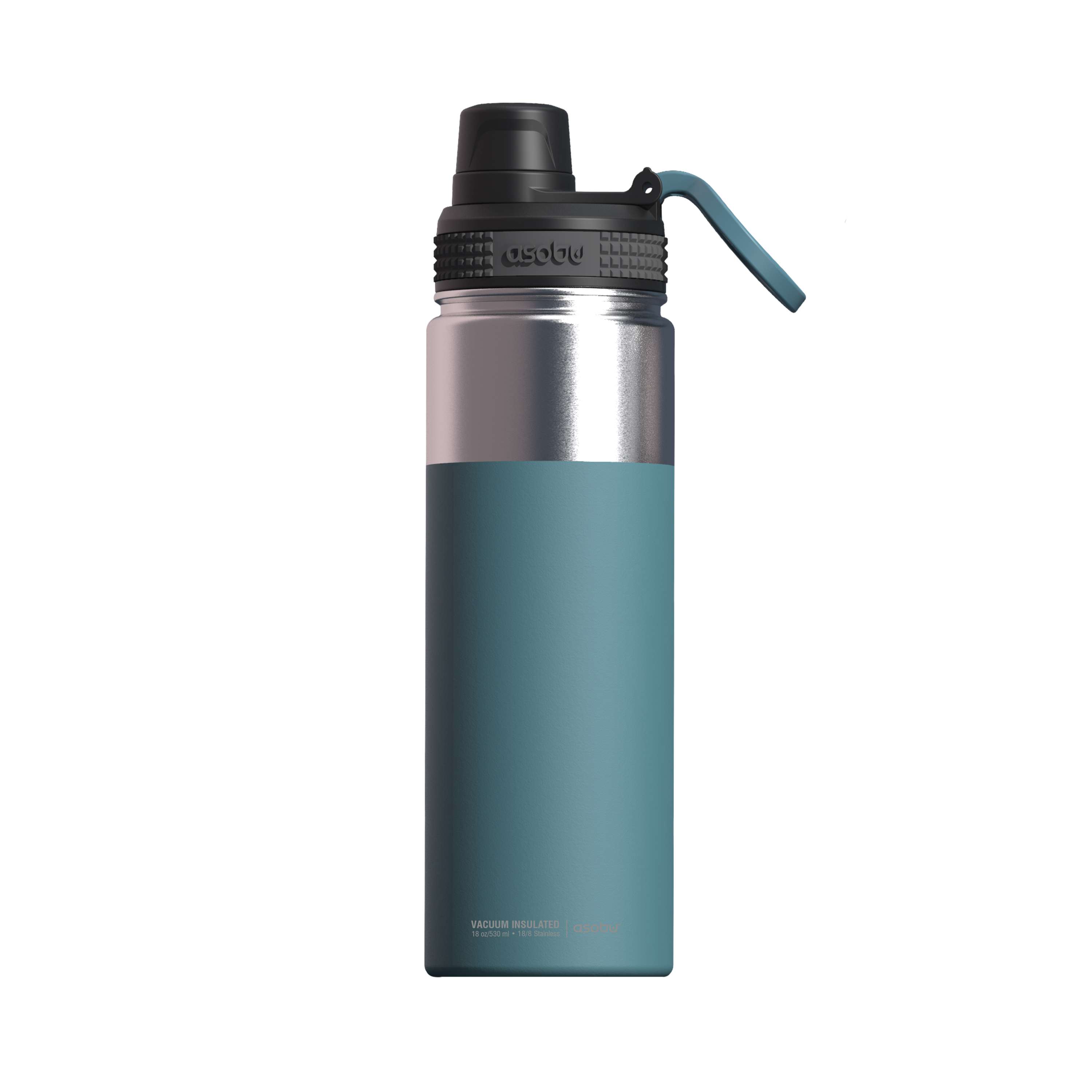 Asobu Isolierte Edelstahl Outdoorflasche Alpine Flask 530 ml blau