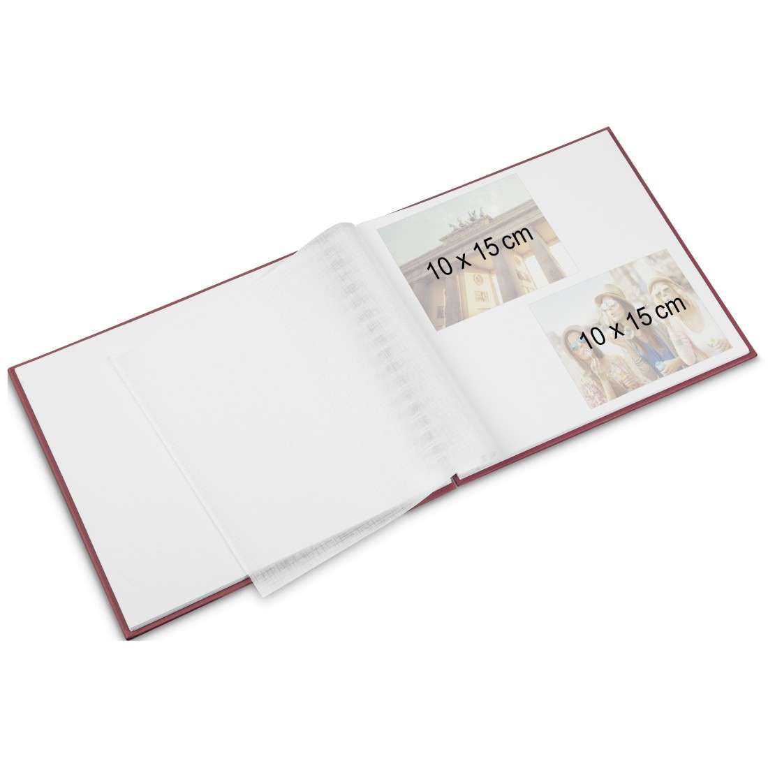 Spiral-Album Fine Art, 28x24 cm, 50 weiße Seiten, Bordeaux